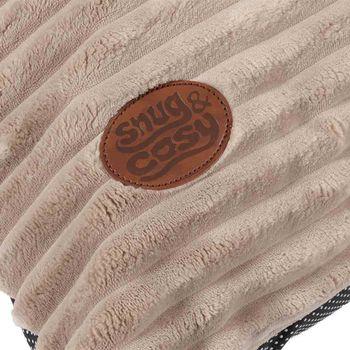 Snug & Cosy Faux Fur Dog Lounger Taupe