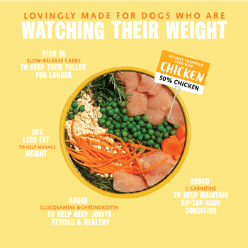 Barking Heads All Hounder Fat Dog Slim Chicken Dry Dog Food, 12kg