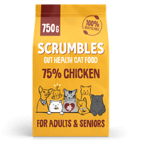 Scrumbles Dry Cat Food for Adult & Seniors Chicken 750g