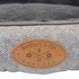 Pet Brands Herringbone Square Dog Bed, Small, Grey