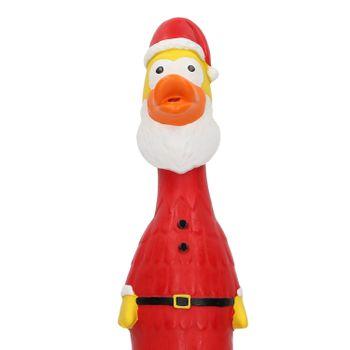Rufus & Rosie Christmas Latex Chicken Dog Toy Assorted