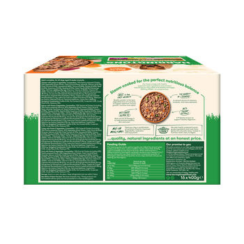Harringtons Adult Complete Wet Dog Food – Fresh Mixed Recipes with Potato & Veg, 16x400g