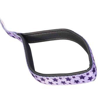 Doodlebone Bold Padded Dog Lead Violet Stars 15mm