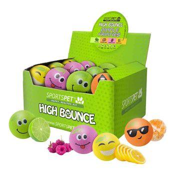 Sportspet Dimple Bounce Fruities Single Dog Ball