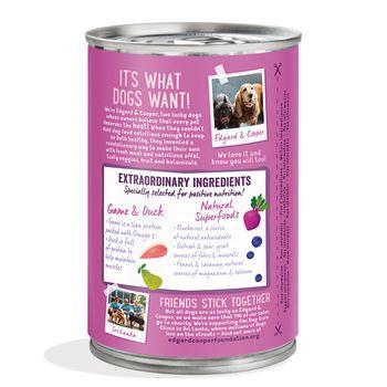 Edgard & Cooper Adult Wet Food Tin Game & Duck 6x400g