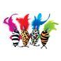 Tabby Patch Safari Feather Mouse Cat Toy