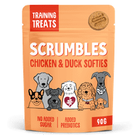 Scrumbles Softies Training Treats for Dogs Chicken and Duck 90g