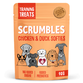 Scrumbles Softies Training Treats for Dogs Chicken and Duck 90g