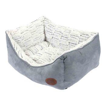 Sung & Cosy Novara Grey Dog Bed, Large