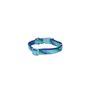Rufus & Rosie Seashore Blue Adjustable Dog Collar, Medium
