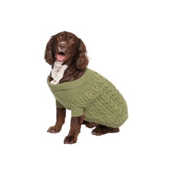 Rufus & Rosie Cable Knit Jumper Green S Plus