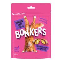 Bonkers Cat Bites, Bangin' Beef Flavoured Cat Treats 180g