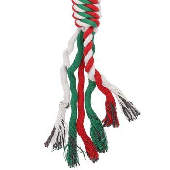 Rufus & Rosie Christmas Plush Rope Dog Toy Assorted