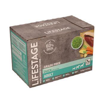 Lifestage Adult Grain Free Wet Dog Food Duck 7x395g
