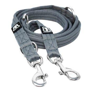 Bully Billow Double Training Dog Lead Grey