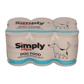 Simply Jollyes Dog Food Loaf with Chicken 6x395g