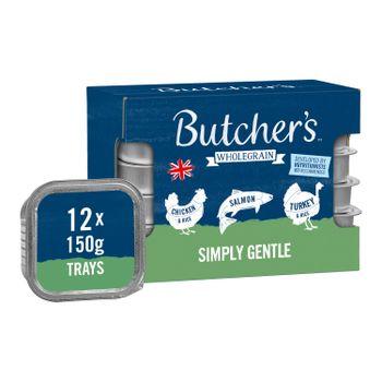 Butcher's Simply Gentle Foil Trays 12 x 150g