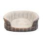 Dream Paws Grey Checked Cuddler Bed