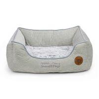 Petface Grey Cord Square Pet Bed