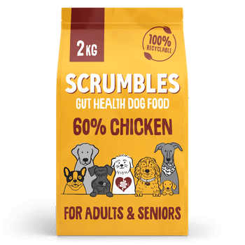 Scrumbles Dry Dog Food for Adult & Seniors Chicken 2kg