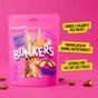 Bonkers Cat Bites, Crunchy & Soft Bangin' Beef Flavoured Cat Treats 60g 
