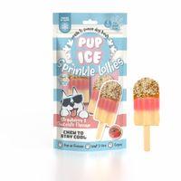 Pup Ice Sprinkle Lolly Strawberry, Carob and Coconut Dog Treat 3 Pack 90g