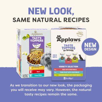 Applaws Taste Toppers Variety Selection in Broth 6x85g