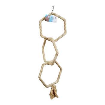 Liberta Cotton Three Hoop Rope Hanging