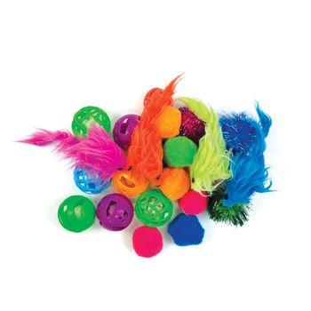 Tabby Patch Cat Toys Variety Pack 24pcs