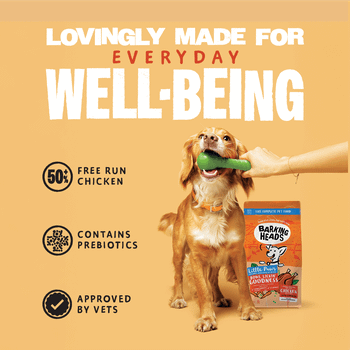 Barking Heads Little Paws Bowl Lickin Goodness Chicken Dry Dog Food, 1.5kg