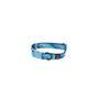 Rufus & Rosie Seashore Blue Adjustable Dog Collar, Medium