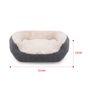 Joules Grey Jumbo Cord/Plush Dog Bed 60cm