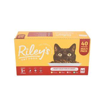 Riley's Standard Cat Meat in Gravy Selection Cat Food 40x100g