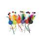Tabby Patch Glitter Ball Rattler Cat Toy
