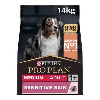 Pro Plan Dog Medium Sensitive Skin Salmon 14kg Dry Dog Food