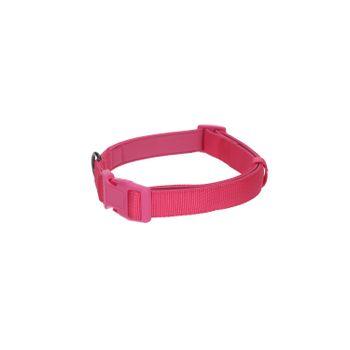 Rufus & Rosie Padded Dog Collar, Large, Pink