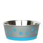 Classic Hybrid Stainless Steel Dish Blue Dog Bowl 700ml, 13.5cm Diameter