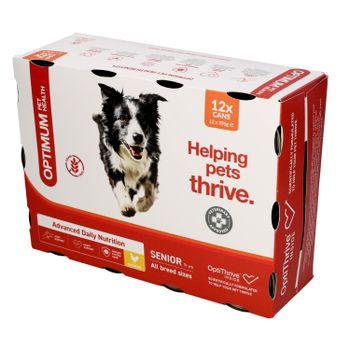 Optimum Pet Health Senior Dog Food Multipack Cans, 12x395g
