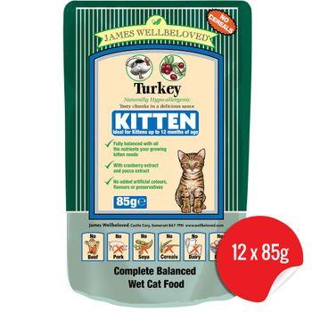 Jwb Kitten Turkey Complete Wet Food 12 x 85 g Cat Food