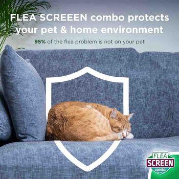 Flea Screen Combo Spot-On Flea & Tick Treatment for Small Dog 2-10kg, 3 Pipettes