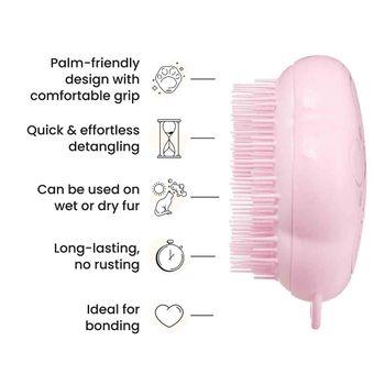 Pet Teezer Detangling Cat Grooming Brush, Pink