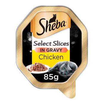 Sheba Select Slices Cat Food with Chicken In Gravy 85g