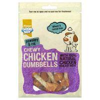 Good Boy Pawsley & Co Chewy Chicken Dumbbells Dog Treats 100g
