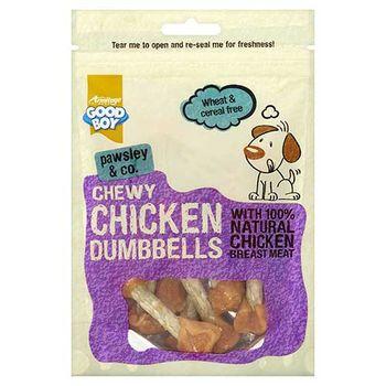 Good Boy Pawsley & Co Chewy Chicken Dumbbells Dog Treats 100g