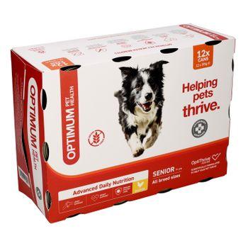 Optimum Pet Health Senior Dog Food Multipack Cans, 12x395g