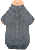 Banbury & Co Knitted Dog Jumper Grey Medium