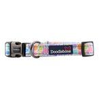 Doodlebone Trendy Tails Padded Dog Collar Pink 6-11