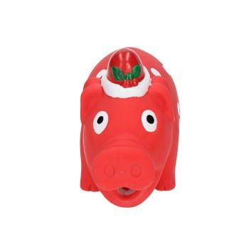 Rufus & Rosie Honking Latex Christmas Pig Puppy Toy