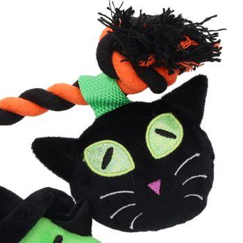 Smart Choice Squeaky Spooky Plush & Rope Dog Toy