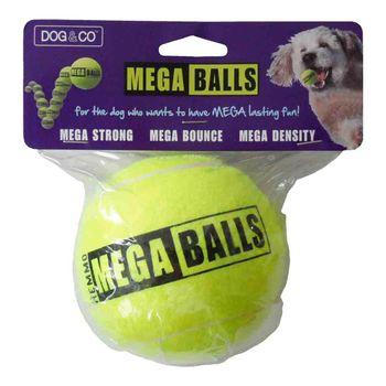 Mega Tennis Ball Dog Toy, Dog & Co, 4 Inches